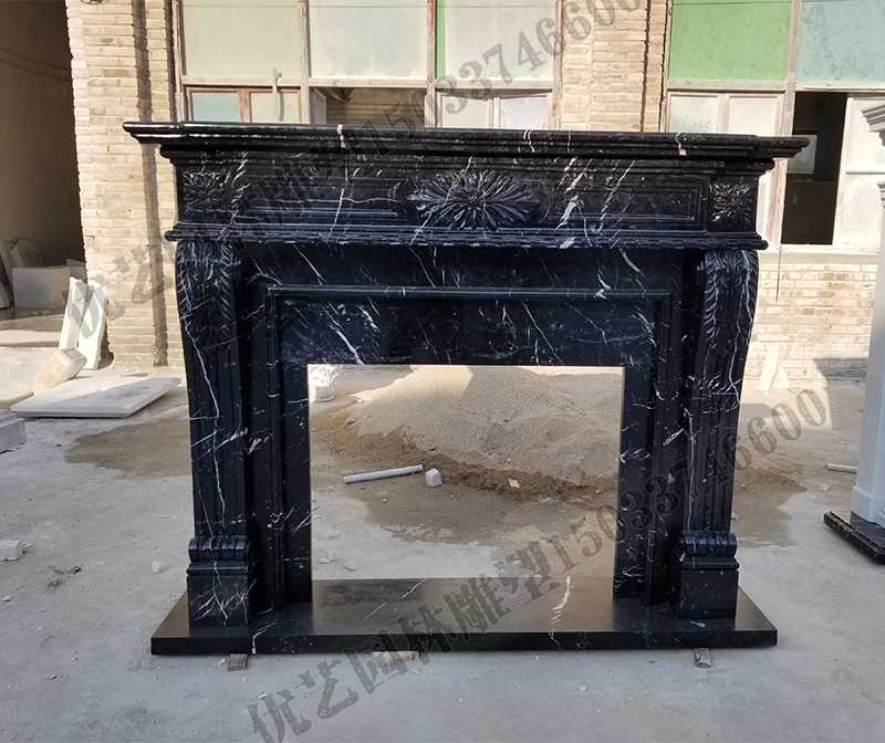 石雕壁爐架，大理石壁爐架，室內(nèi)壁爐架