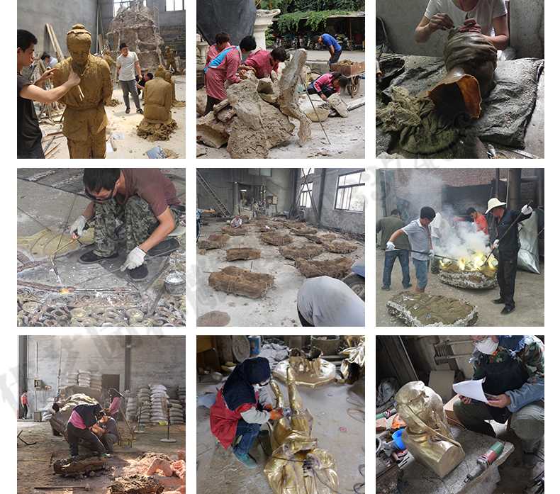 銅雕塑廠家，銅雕塑鑄造流程，銅雕塑定制