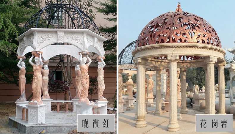 歐式景觀涼亭，大理石涼亭，石雕景觀涼亭
