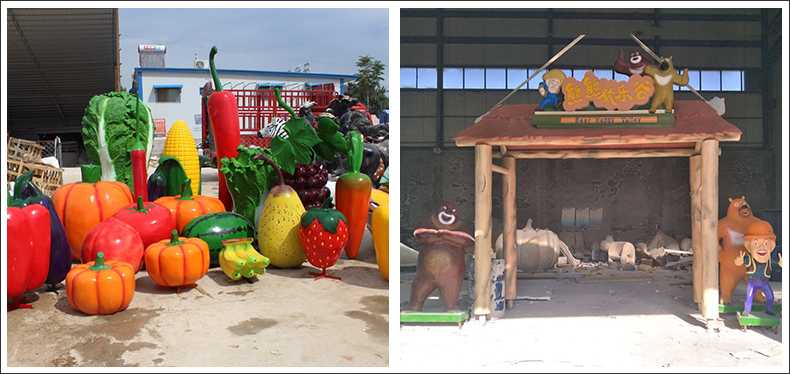 仿真蔬菜水果擺件，卡通玻璃鋼門頭