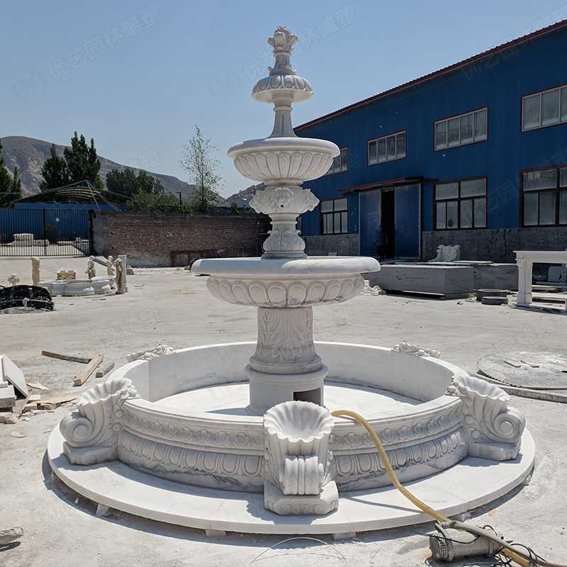 大理石噴泉，漢白玉噴泉