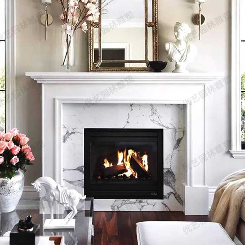 室內(nèi)壁爐架，大理石壁爐架