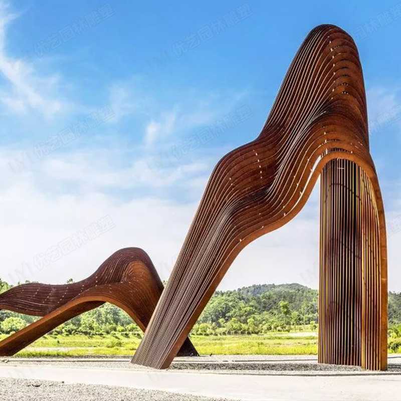 耐候鋼雕塑，耐候鋼雕塑定制